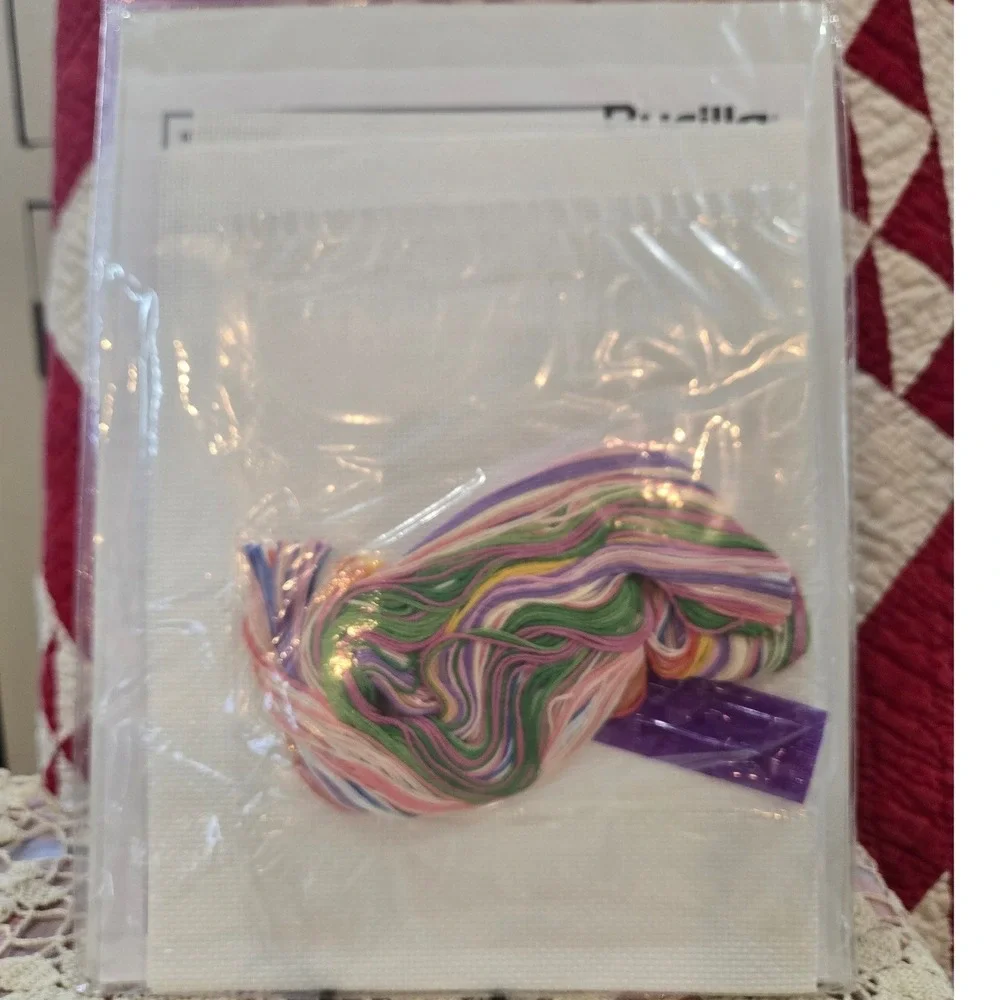 Bucilla Sisters Cross Stitch‎ Kit 11x14 Pink Floral 1994 NIP